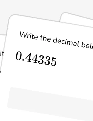 Convert between decimals and percentages worksheet preview