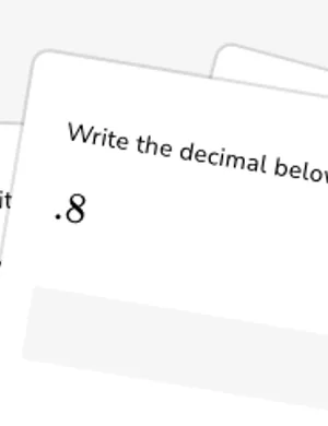Write decimals as fractions worksheet preview