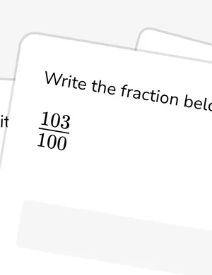 Write fractions as decimals worksheet preview