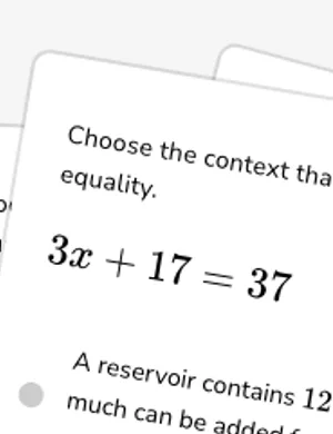Context for two-step equalities and inequalities worksheet preview