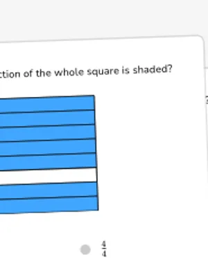 Recognize fractions from shapes worksheet preview