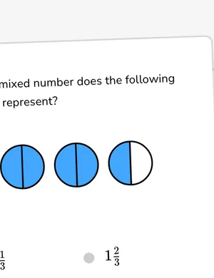 Represent mixed numbers and improper fractions with models worksheet preview