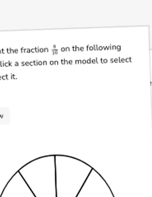Represent fractions with area models worksheet preview