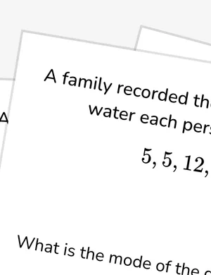 Mode as a measure of center in context worksheet preview