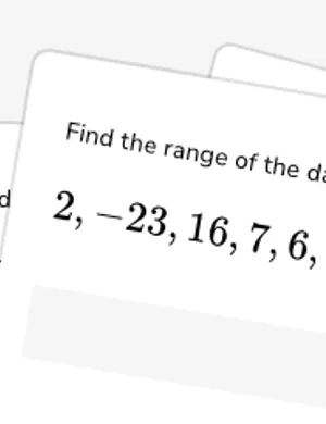 Range, variance, and standard deviation worksheet preview