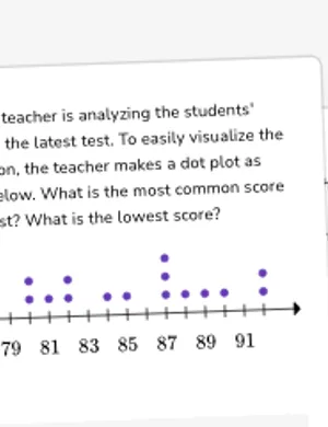 Solve problems with dot plots worksheet preview