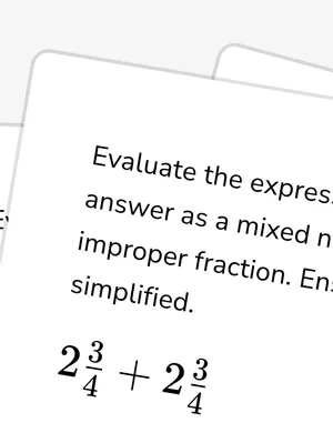 Add mixed numbers worksheet preview