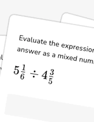 Divide mixed numbers worksheet preview