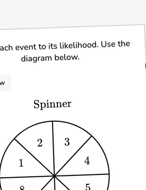 Determine likelihood of events worksheet preview