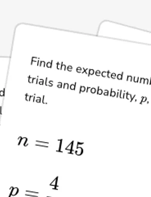 Determine expected number of successes worksheet preview