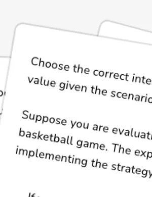 Interpret expected value worksheet preview