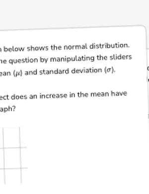 Determine mean and standard deviation effects on the graph of the normal distribution worksheet preview