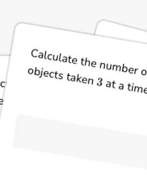 Evaluate permutations and combinations worksheet preview