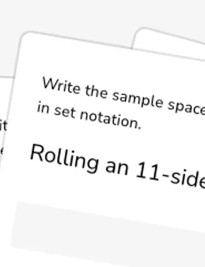 Determine sample space and events worksheet preview