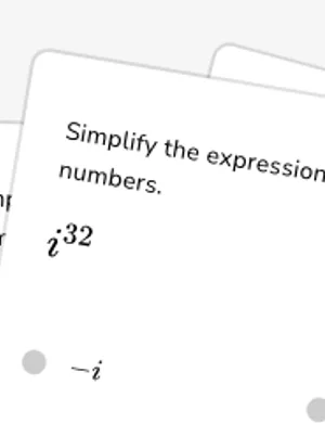 Imaginary numbers worksheet preview