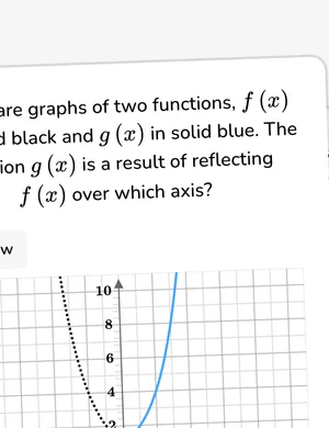 Describe transformations given a graph (linear, quadratic or exponential) worksheet preview
