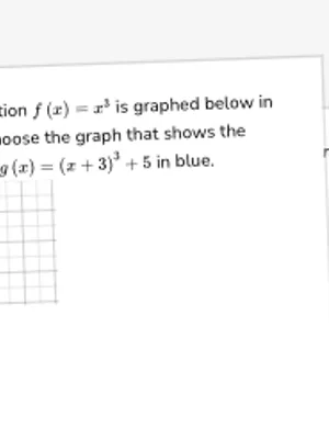 Identify graphs of transformed cubic functions worksheet preview