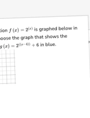 Identify graphs of transformed exponential functions worksheet preview