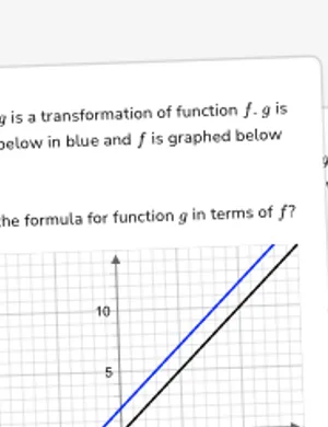 Identify transformations of linear functions from graphs worksheet preview