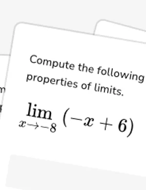 Computing limits worksheet preview