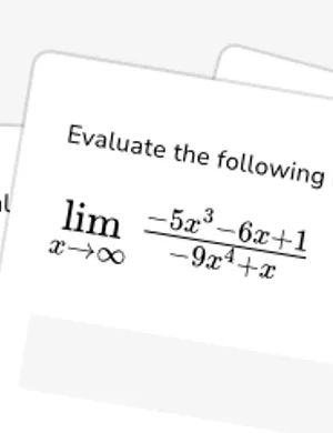 Evaluate limits at infinity of functions worksheet preview