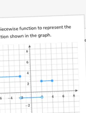 Write piecewise functions from graphs worksheet preview