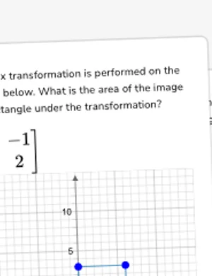 Determinants and area after transformation worksheet preview