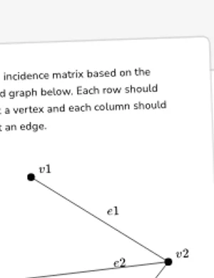 Incidence Matrices worksheet preview