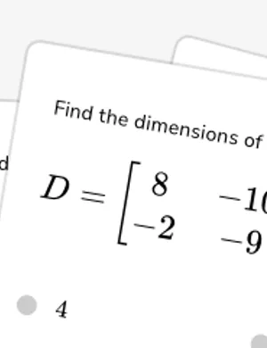 Matrices and matrix operations (parentheses) worksheet preview