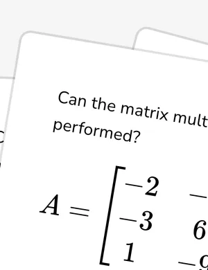 Matrix multiplication (brackets) worksheet preview