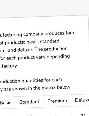 Applications of matrix operations (brackets) worksheet preview