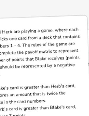 Payoff matrices worksheet preview