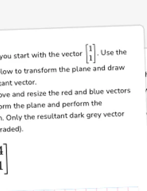 Transforming the plane with matrices worksheet preview