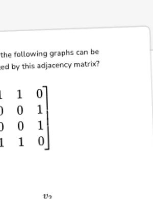 Undirected graphs for an adjacency matrix worksheet preview
