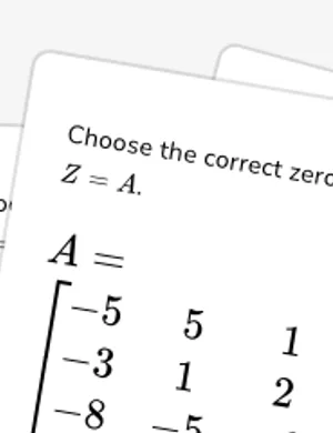 Zero and identity matrices worksheet preview
