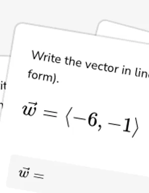 Convert among vector forms worksheet preview