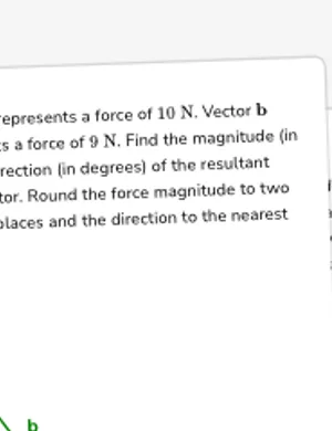 Force vectors worksheet preview
