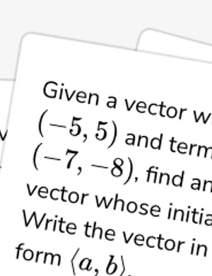 Position vectors worksheet preview