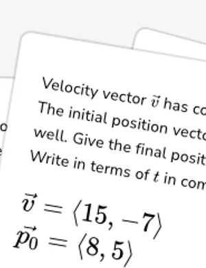 Velocity vectors worksheet preview