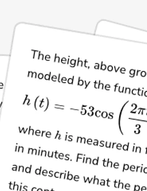 Interpret features of periodic functions worksheet preview