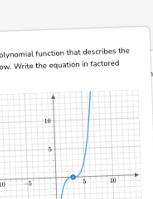 Write a polynomial function given its graph worksheet preview