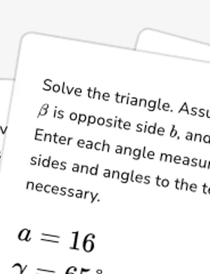Apply law of cosines algebraically worksheet preview
