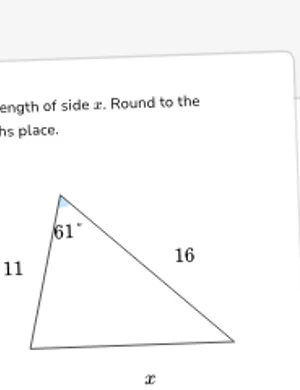 Apply law of cosines from figures worksheet preview