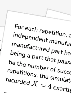 Compare simulated and exact binomial probabilities worksheet preview