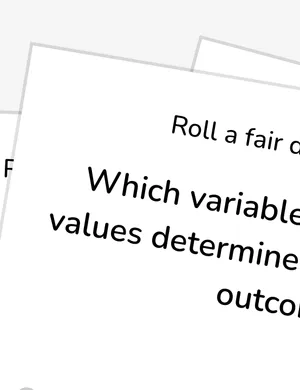 Identify random variables worksheet preview