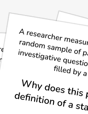 Identify statistical studies worksheet preview