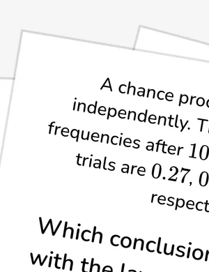 Recognize long-run relative frequency convergence worksheet preview