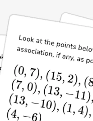 Associations from points worksheet preview