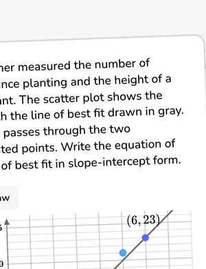 Write the equation of the line of best fit in context worksheet preview