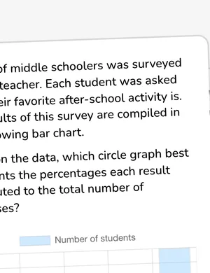 Compare data representations to circle graphs worksheet preview